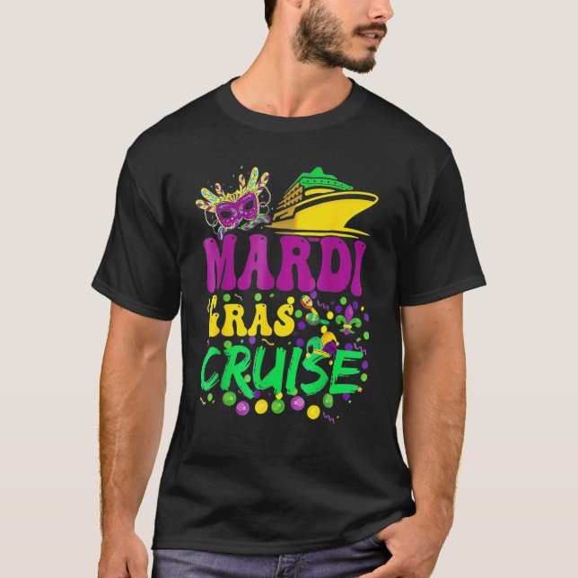 Mardi Gras Cruise Cruising New Orleans Party Costu T-Shirt (Front)