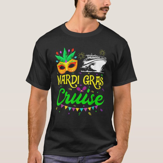 Mardi Gras Cruise Cruising New Orleans Party Costu T-Shirt (Front)