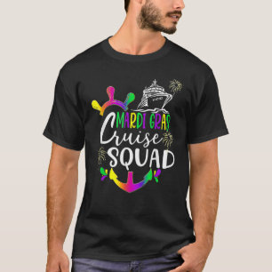 Mardi Gras Cruise Squad 2023 Matching Group Family T-Shirt