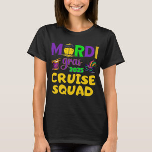 Mardi Gras Cruise Squad 2025 Matching Group T-Shirt