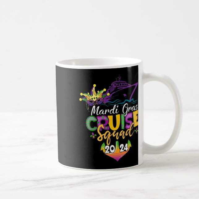 Mardi Gras Cruise Squad  Coffee Mug (Right)