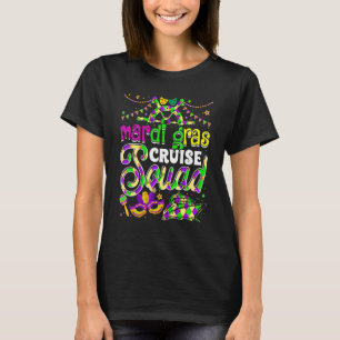 Mardi Gras Cruise Squad Cruising Mask Cruise Ship T-Shirt