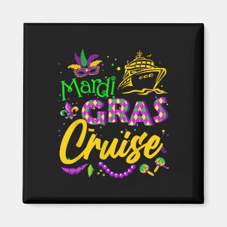 Mardi Gras Cruise Squad Matching Group Family Vaca Magnet