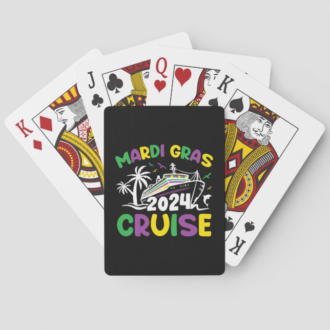 Mardi Gras Cruise Squad Playing Cards (Back)