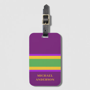 Mardi Gras Custom  Luggage Tag