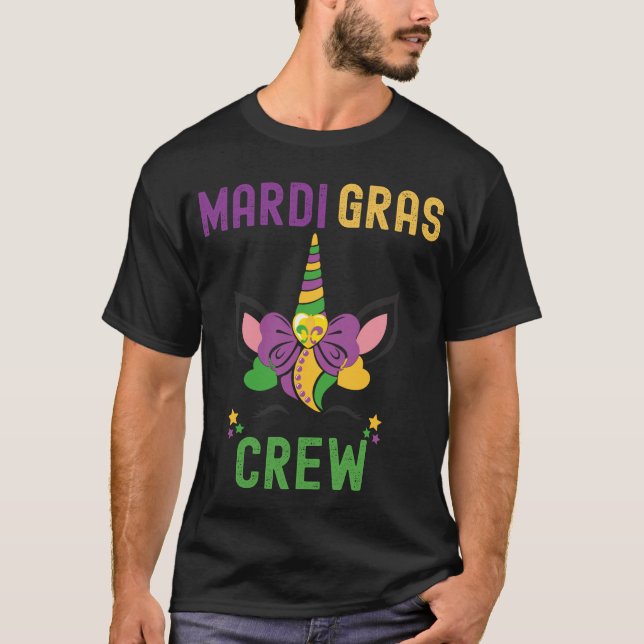 Mardi Gras Cute New Orleans Funny Quotes Family  T-Shirt (Front)