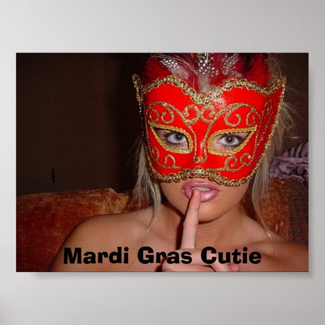 Mardi Gras Cutie Poster (Front)