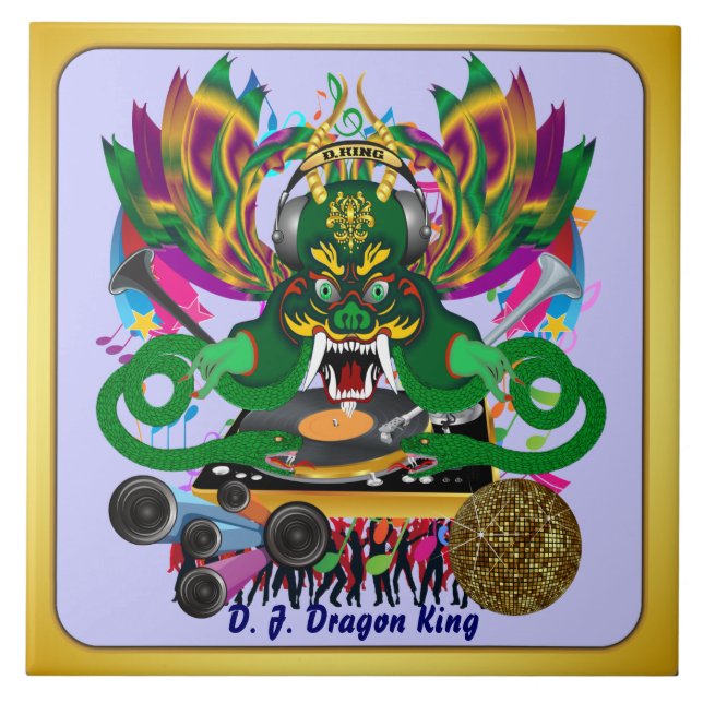 Mardi Gras D. J. Dragon King View Hints please Tile (Front)