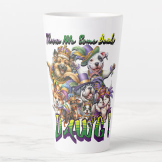 Mardi Gras Dawg  Latte Mug