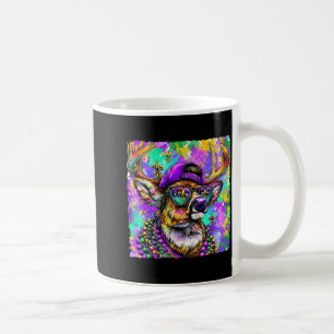 Mardi Gras Deer Buck Hunting New Orleans Camo Men  Coffee Mug