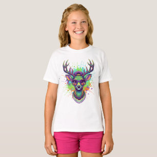 Mardi Gras Deer PNG T-Shirt