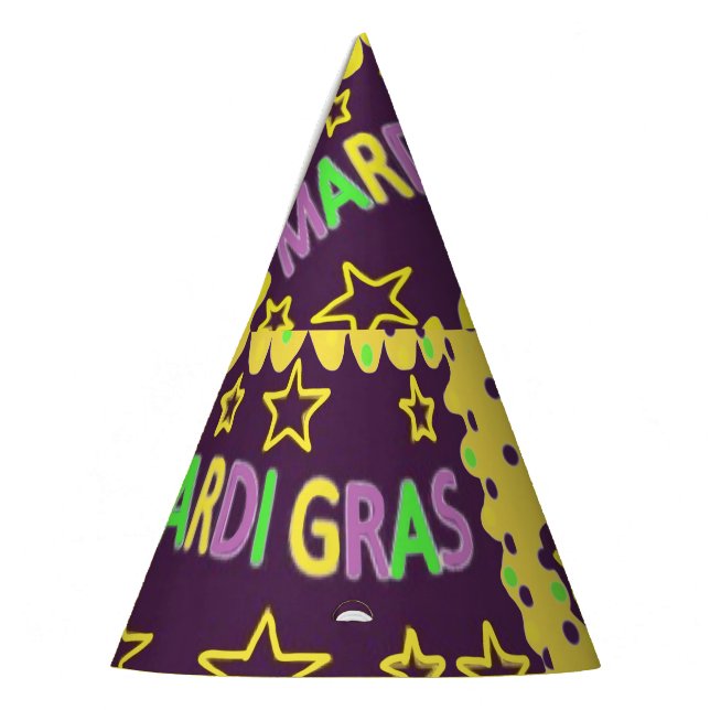 Mardi Gras Design   Party Hat (Left)
