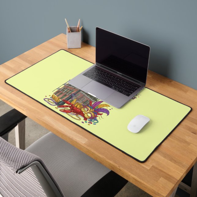 Mardi Gras Desk Mat (Office 2)
