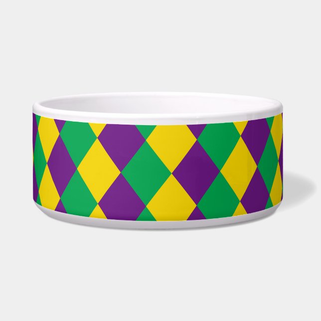 Mardi Gras Diamonds: Vibrant Festive Pattern (Front)