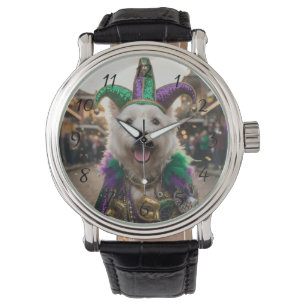 Mardi Gras Dog Jester Costume Watch