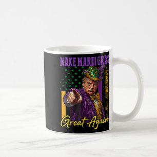 Mardi Gras Donald Trump Funny Mardi Gras American Coffee Mug