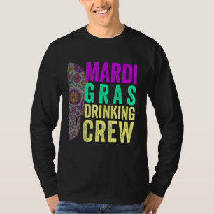 Mardi Gras Drinking Crew Group Mardi Gras Matching T-Shirt