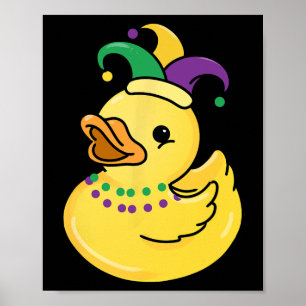 Mardi Gras Duck  Poster