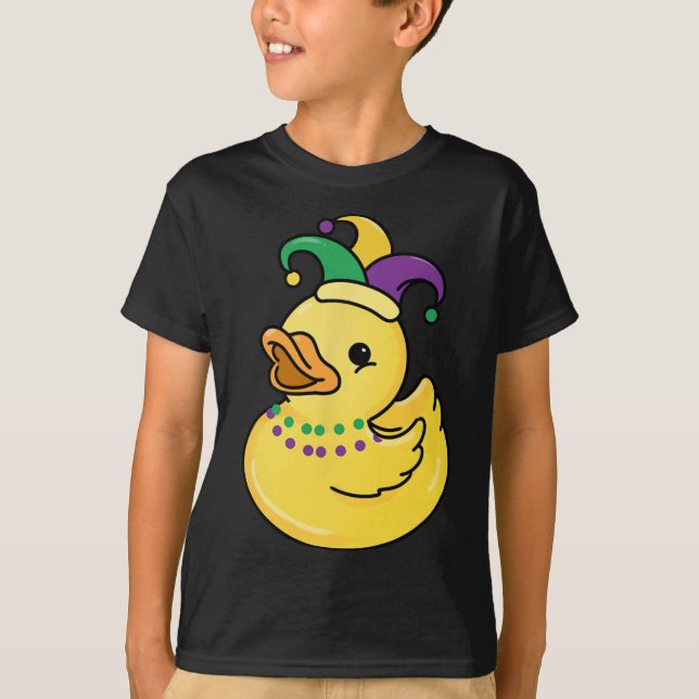 Mardi Gras Duck  T-Shirt (Front)