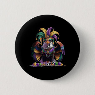 Mardi Gras Eagle Funny Mardi Gras Costume Men Wome 6 Cm Round Badge