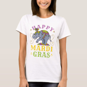 Mardi Gras Elephant Carnival T-Shirt