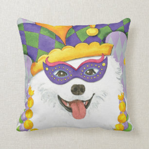 Mardi Gras Eskie Cushion