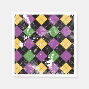 Mardi Gras Essentials Keychain Napkin