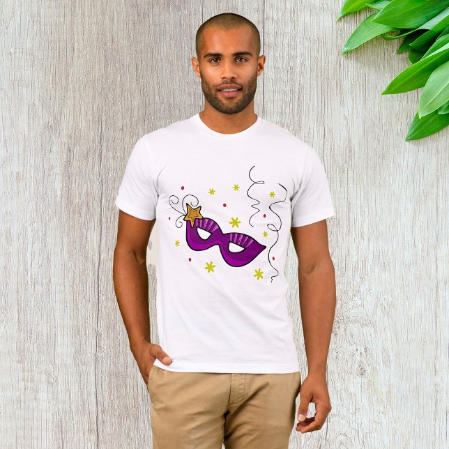 Mardi Gras Eye Mask Carnival Mens T-Shirt (Creator Uploaded)