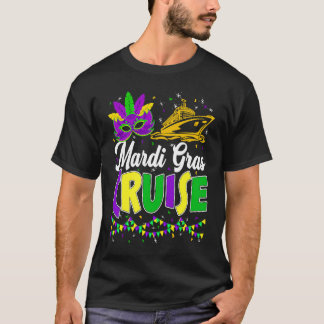 Mardi Gras Family Squad Vacation Mardi Gras Cruise T-Shirt