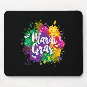 Mardi Gras Fat Tuesday New Orleans Mobile Carnival Mouse Pad