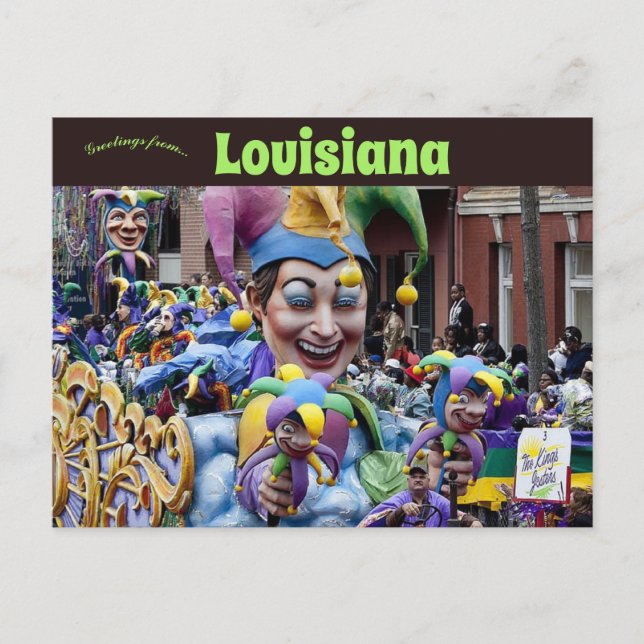 Mardi Gras Festival New Orleans Louisiana Postcard (Front)