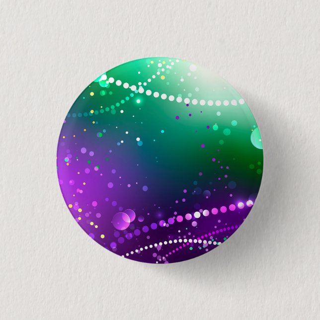 Mardi Gras Festive Purple Background 3 Cm Round Badge (Front)