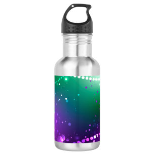 Mardi Gras Festive Purple Background 532 Ml Water Bottle