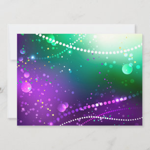 Mardi Gras Festive Purple Background Announcement