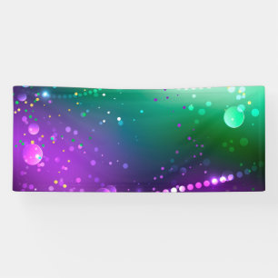 Mardi Gras Festive Purple Background Banner