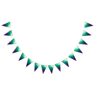 Mardi Gras Festive Purple Background Bunting