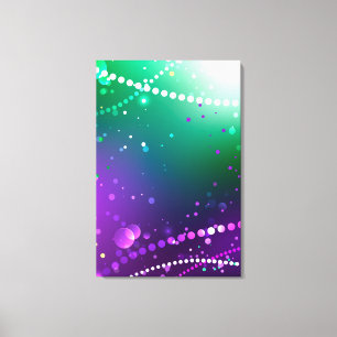 Mardi Gras Festive Purple Background Canvas Print