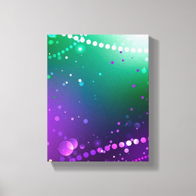 Mardi Gras Festive Purple Background Canvas Print (Front)
