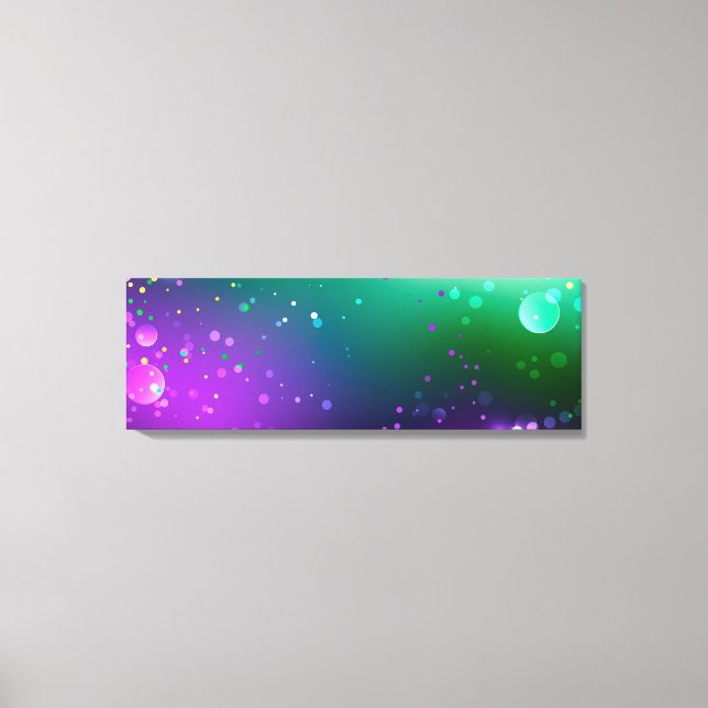 Mardi Gras Festive Purple Background Canvas Print (Front)