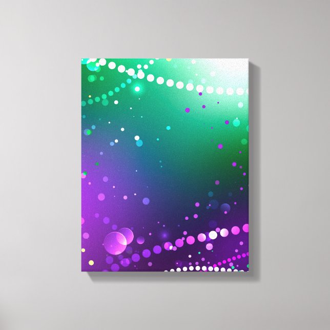 Mardi Gras Festive Purple Background Canvas Print (Front)