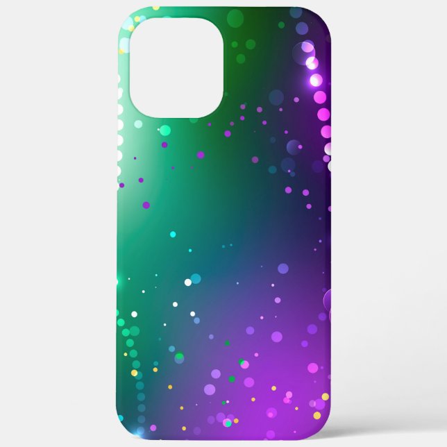 Mardi Gras Festive Purple Background Case-Mate iPhone Case (Back)