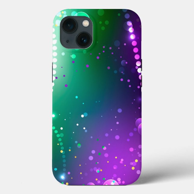 Mardi Gras Festive Purple Background Case-Mate iPhone Case (Back)