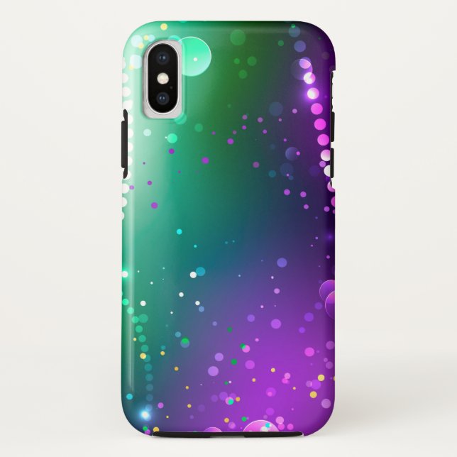 Mardi Gras Festive Purple Background Case-Mate iPhone Case (Back)