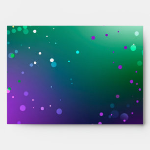 Mardi Gras Festive Purple Background Envelope