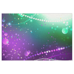 Mardi Gras Festive Purple Background Fabric