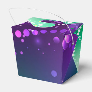 Mardi Gras Festive Purple Background Favour Box