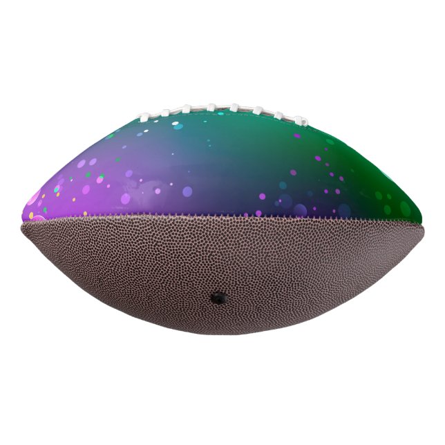 Mardi Gras Festive Purple Background Football (Rotated 270)