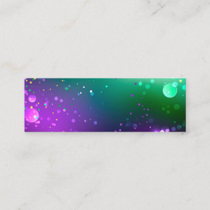Mardi Gras Festive Purple Background Loyalty Card