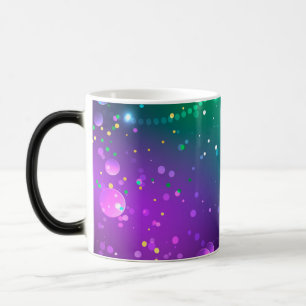 Mardi Gras Festive Purple Background Magic Mug
