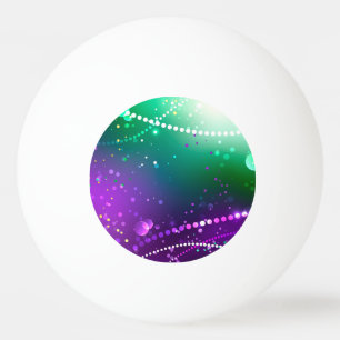Mardi Gras Festive Purple Background Ping Pong Ball